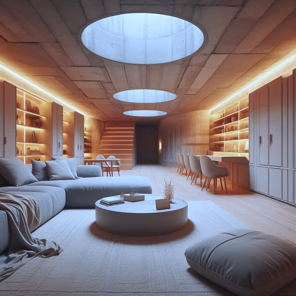Underground residence interior design