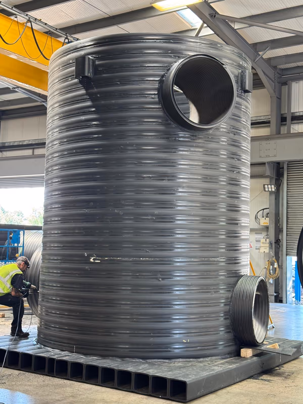 HDPE underground pod interior
