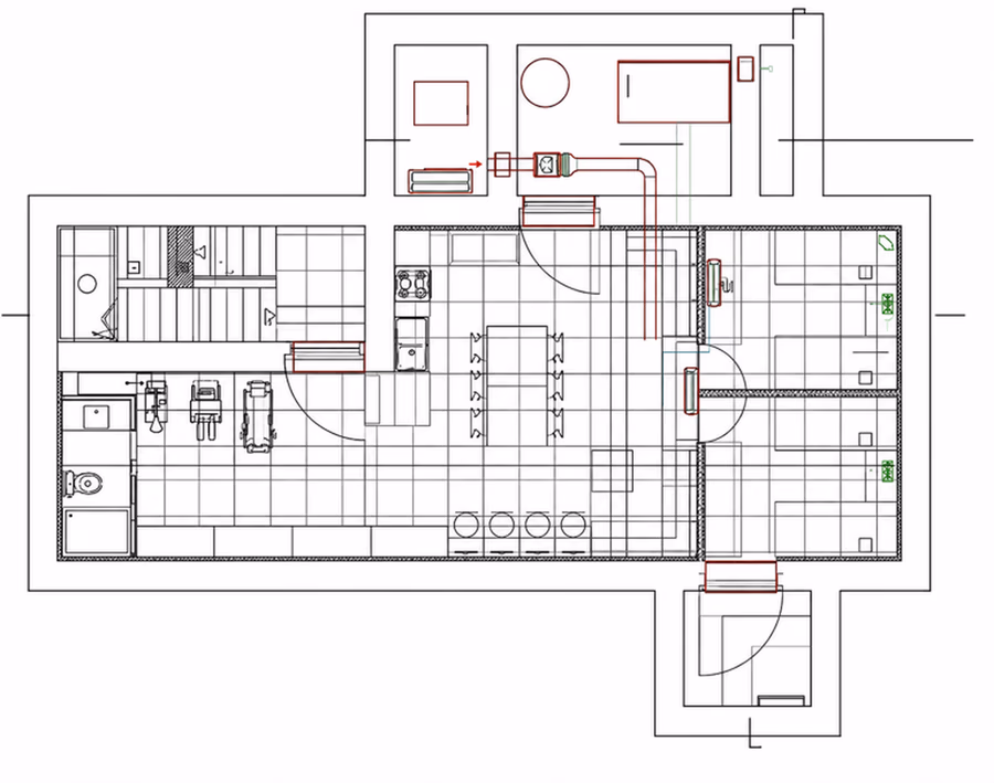 Underground construction technical blueprint
