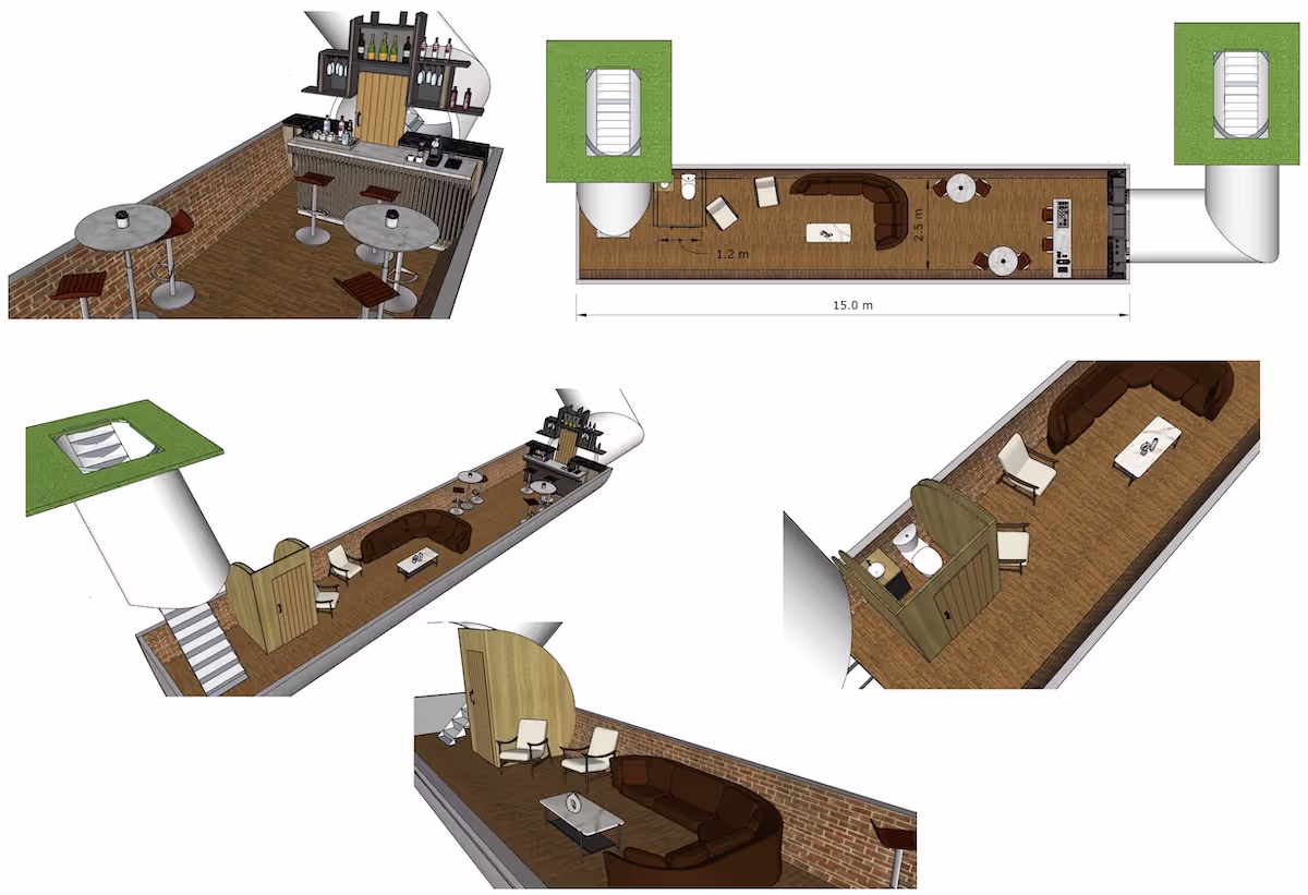 Internal pod drawing
