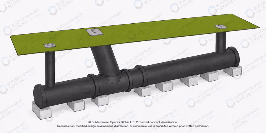 HDPE modular multi-pod NBC bunker structure