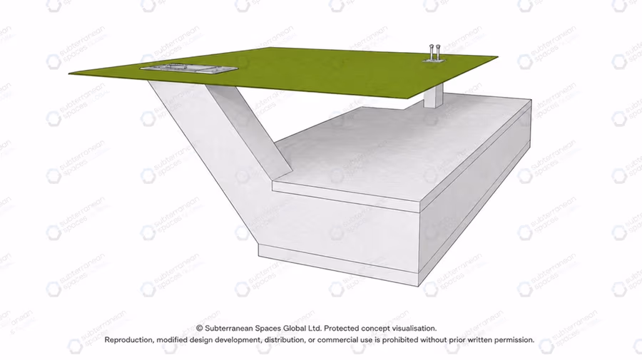 In-situ structural concrete NBC bunker construction