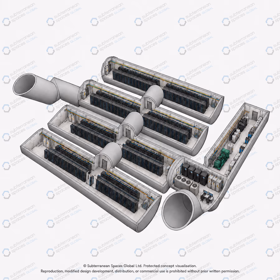 Underground operational centre infrastructure systems